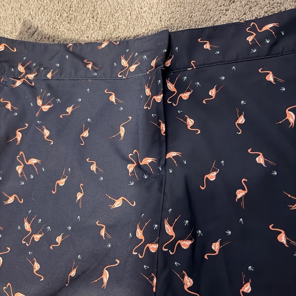 Flirty Women's Fun Flamingo Print IZOD Golf Skort Athleisure Size 14 - Picture 2 of 16